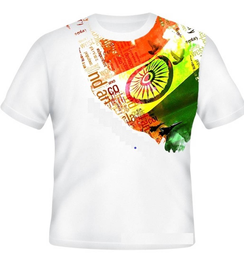 White Printed Cotton Blend Round Neck T-Shirt - SVB Ventures